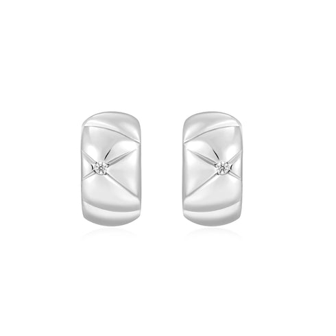 Silver Kiss Hoops | Ania Haie Australia